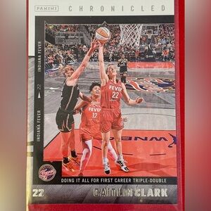 Caitlin Clark Basketball Card Chronicled Doing It All For First Career Triple